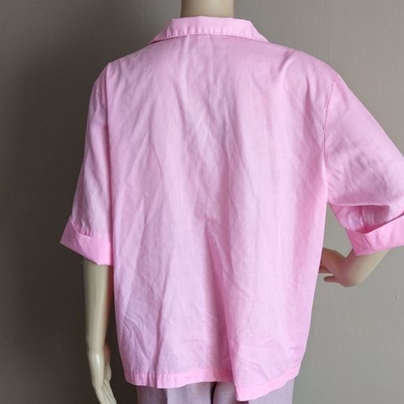 Sears Vtg. 70's pink Perma press topb, XL- XXL - Picture 3 of 6